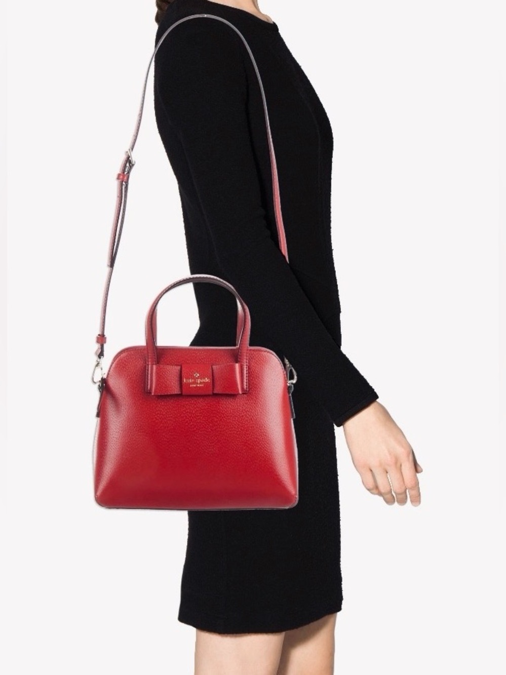 Kate Spade Matthews Street Maise Red Carpet Bow Satchel Bag  WKRU4027
